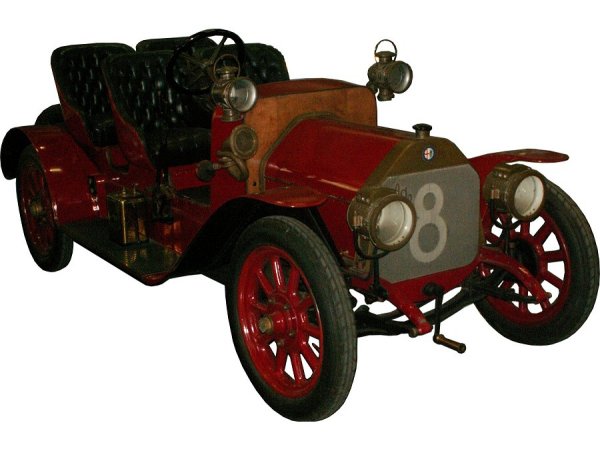 Der erste Grand-Prix-Wagen von Alfa - gr&ouml;&szlig;eres Bild durch Anklicken!