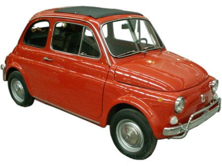 Der heute legend&auml;re, neue Fiat 500 - gr&ouml;&szlig;eres Bild durch Anklicken!