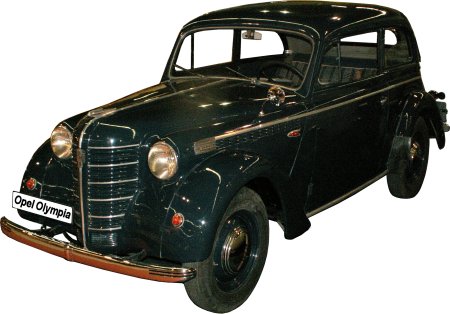 The first Opel passenger-car after World War II - click to enlarge!