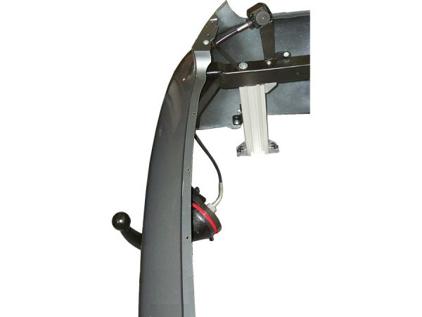 Trailer coupling able to work and folded - click for higher solution!