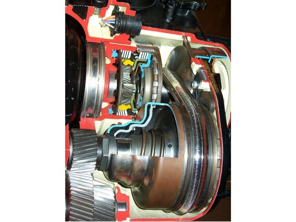 Transmission with variable belt drive - click to enlarge (only picture)!
