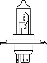 Bilux-Halogenlampe H4