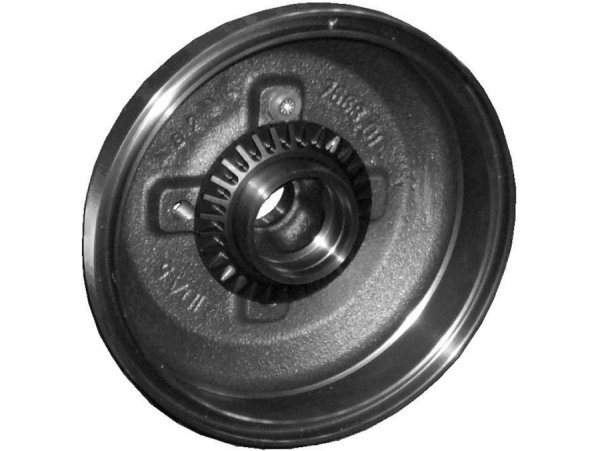 Brake drum (cast iron) with sensor ring (ABS) - click to enlarge!