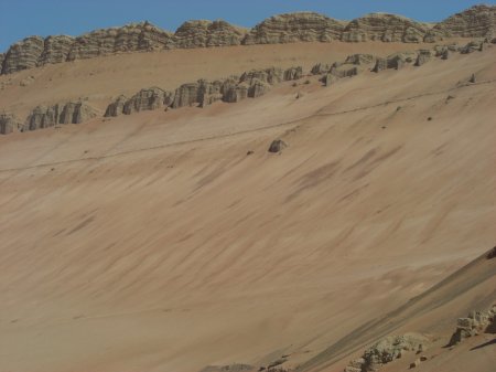 Flammende Berge und Grotten von Bezeklik - größeres Bild durch Anklicken!