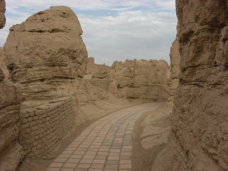 Jiaohe Ruinenstadt - größeres Bild durch Anklicken!