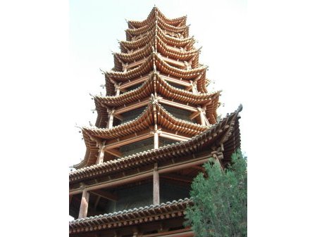 Tempel des großen Buddha und des langen Lebens in Zhangye - größeres Bild durch Anklicken!