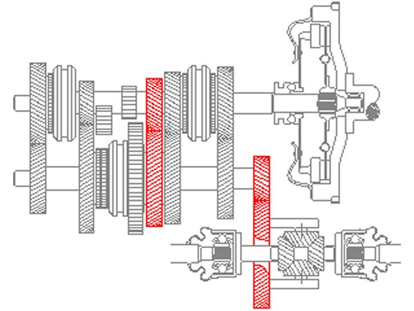 Kfz tech de Getriebe Frontantrieb Quer